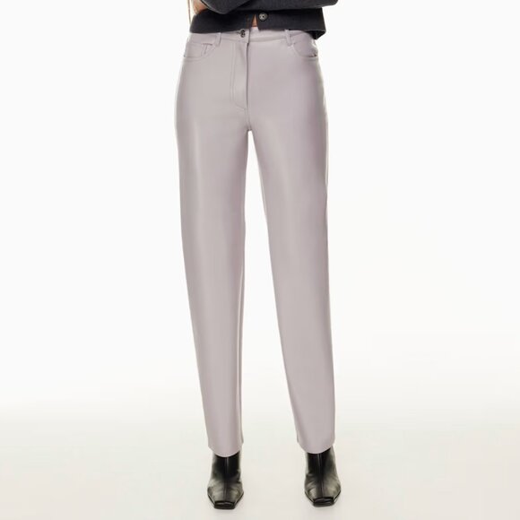Wilfred The Melina™ Pant – Soft Iris (Lavender Gray) Vegan Leather | Size 6 - Picture 1 of 8